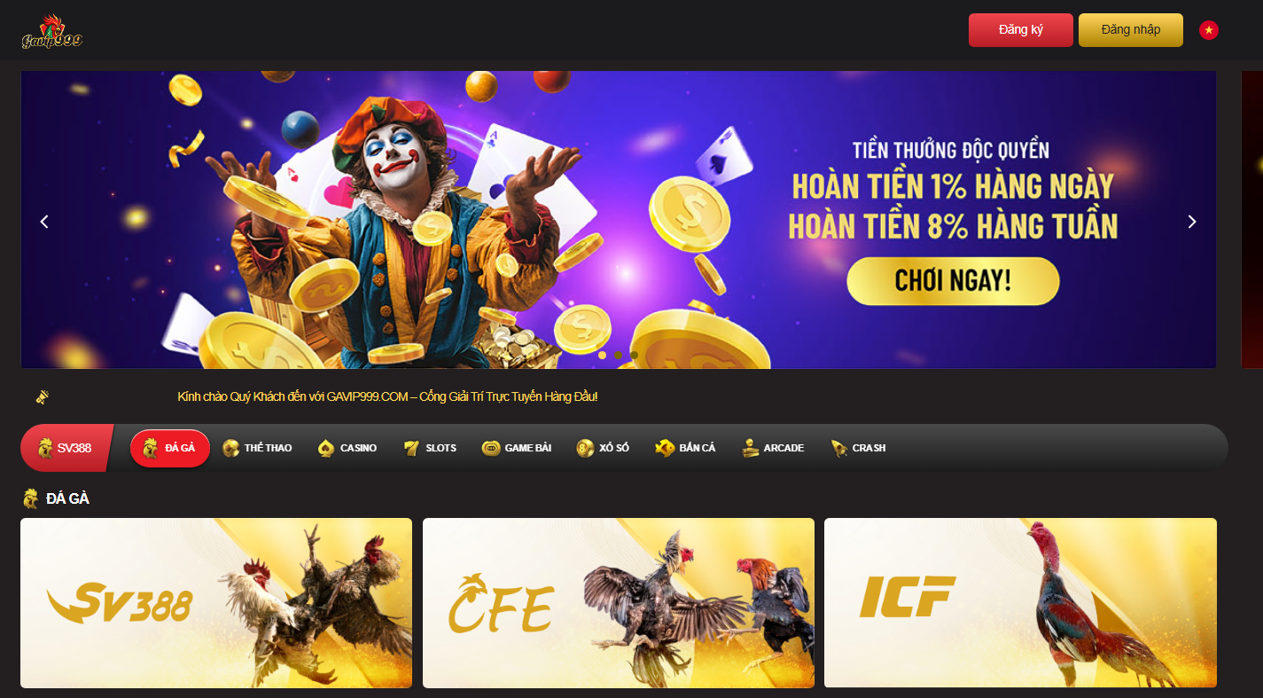 Truy cập đường link chính thức GAVIP999